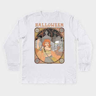 Ghosts and bones Kids Long Sleeve T-Shirt